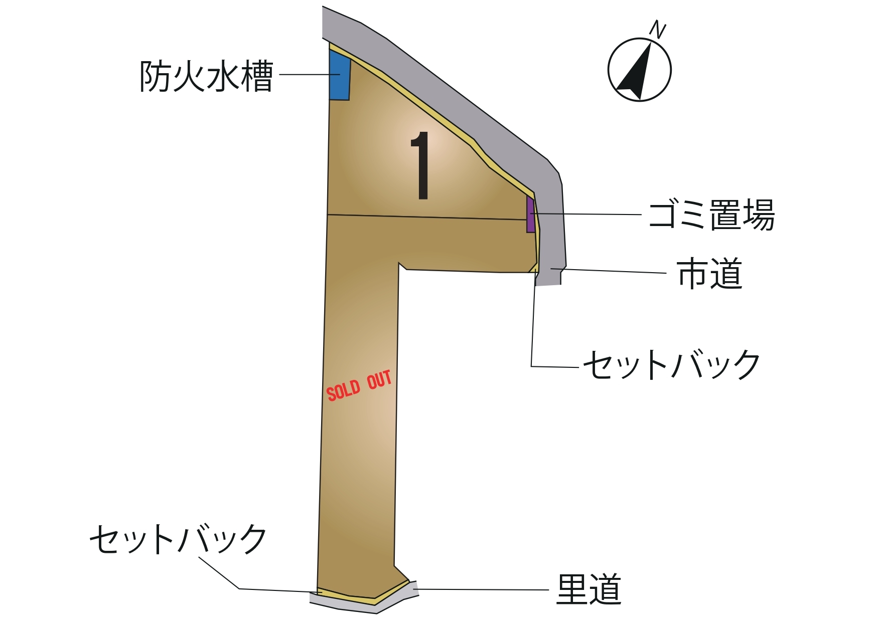 東区 上南部1丁目 全2区画【①号地】 共同住宅用地